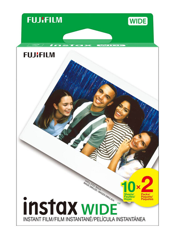 

Generic Fujifilm Instax Wide Instant Film, 2 x 10 Sheet, White