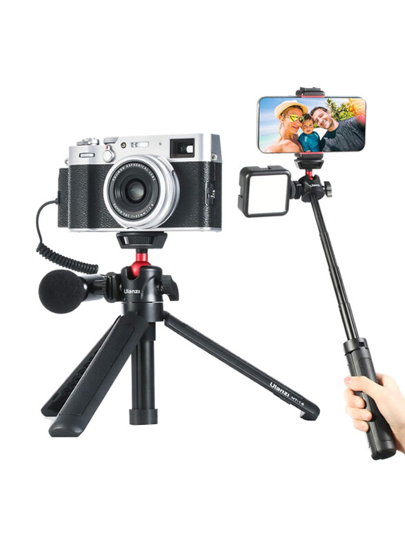

Multiple Ulanzi MT-16 Camera Mini Tabletop Tripod Selfie Stick with Cold Shoe, Black