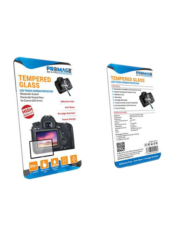 

Promage LCD Tempered Glass Screen Protector for Canon 700D, Clear
