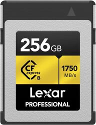 LEXAR PROFESSIONAL 256GB CFEXPRESS TYPE-B CARD, UP TO 1750MB/S READ 1000MB/S WRITE