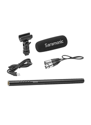Saramonic SR-TM7 Directional Supercardioid Broadcast XLR Shotgun Condenser Microphone for DSLRs, Black