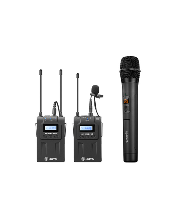 

BOYA BY-WM8-PRO-K4 UHF WIRELLESS MIC SYSTEM