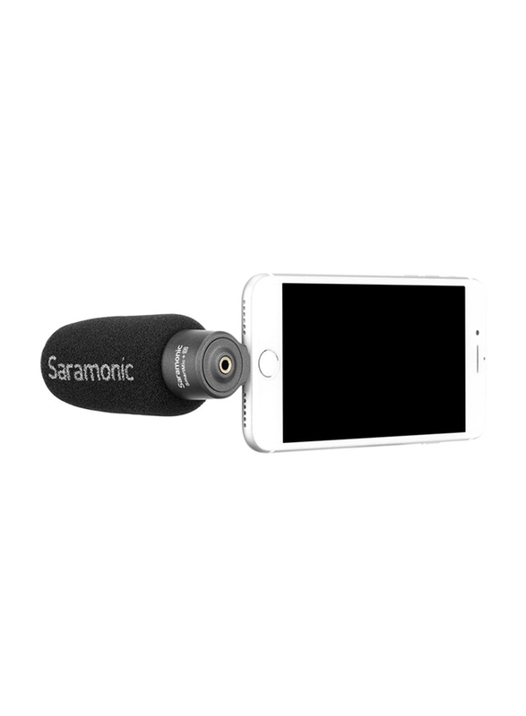 Saramonic Smartmic, with Di Compact Directional Microphone for Apple iPhone/iPad, Black