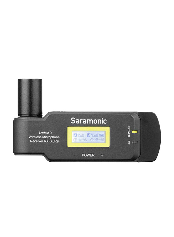 Saramonic UWMIC9 KIT7 RX-XLR9+TX9 UHF Wireless Microphone System for Camera/Camcorder, Black