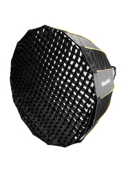 Nicefoto LED-60cm Quick Set-Up Deep Parabolic Softbox with Grid, Black/White