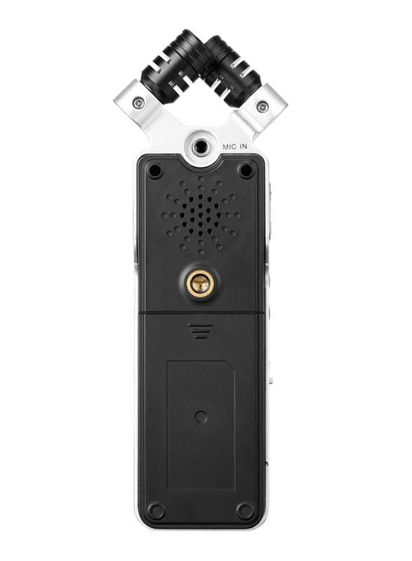 سارامونيك SR-Q2M مسجل صوت ستيريو معدني محمول للكاميرات ، أسود