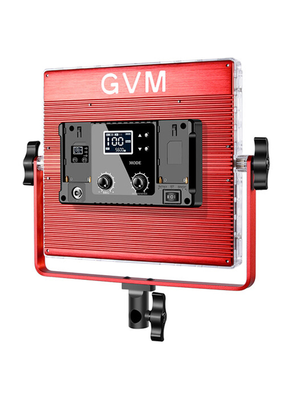 GVM RGB LED Studio Video Bi-Color Soft 1200D 2-Light Panel Bundle, Black