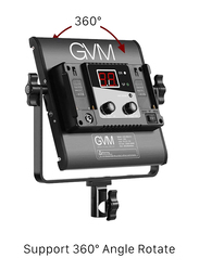 GVM Dimmable Bi-Color Video Lighting Kit, 3 Packs LED Panel Light, 2300K-6800K, CRI97+ TLCI97, Black