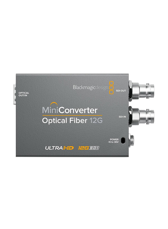 

Multiple Blackmagic Design Mini Converter Optical Fiber, 12G-SDI, Grey