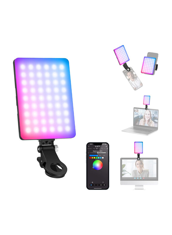 

Neewer VL67C RGB Selfie Light with APP Control, Black