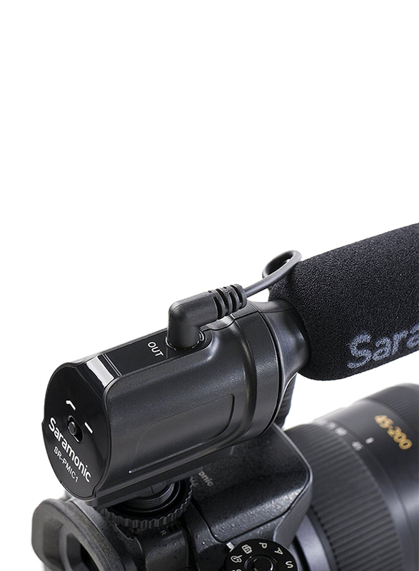 Saramonic SR-PMIC1 Lightweight Super-Cardioid Condenser Microphone for DSLRs/Camcorders, Black