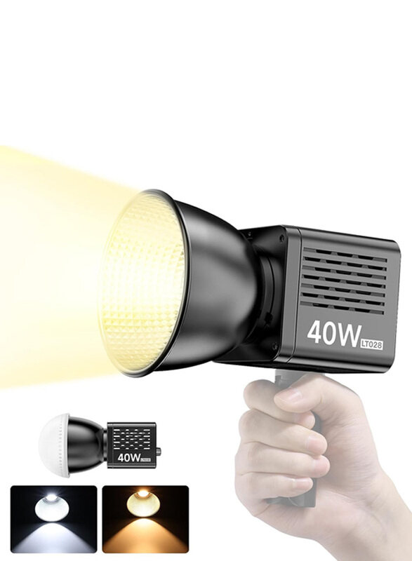 

Generic Ulanzi LT028 LED Video Light Portable Continuous Output Lighting with 3400mAh Battery, 40W, Black