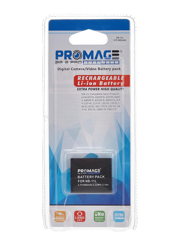 

Promage Battery for Canon, NB11L, Black