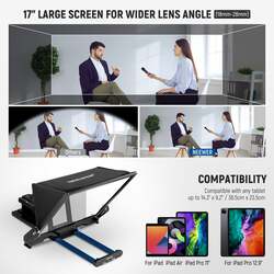 NEEWER X17 17'' ALUMINUM ALLOY TELEPROMPTER