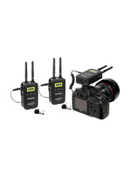 Saramonic VMIC LINK5 RX+TX+TX 2-Person Wireless Lavalier Microphone System with Portable 3-Channel Camera-Mountable Receiver for Camera/Camcorder, Black