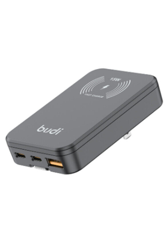 

Budi b u d i 30W DUAL USB-C PD AND USB QC MAGSAFE WIRELESS CHARGER AC336WSB