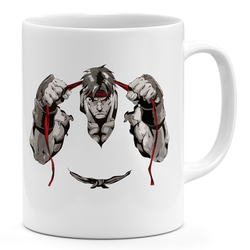 Classic Style Ryu Bandana 11oz Coffee Mug Street Fighter 11oz Ceramic Novelty Mug