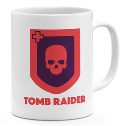 Tomb Raider Logo 11oz Coffee Mug Lara Croft Logo 11oz Ceramic Novelty Mug