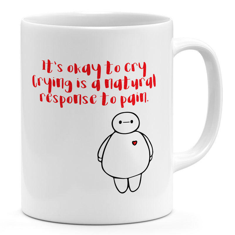 

Loud Universe Big Brother Quote 11oz Coffee Mug OK to cry Big Brother 11oz Ceramic Novelty Mug