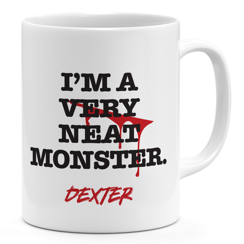 

Loud Universe Neat Monster Dexter 11oz Coffee Mug Tv Show Netflix 11oz Ceramic Novelty Mug