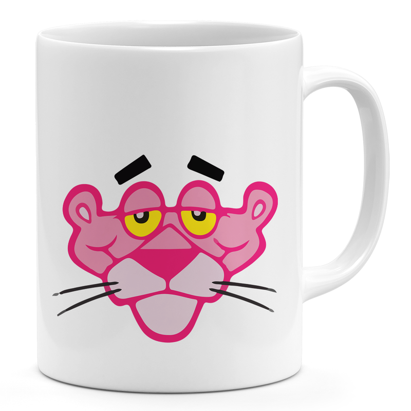 

Loud Universe Cute Pink Panther Face 11oz Ceramic Novelty Mug