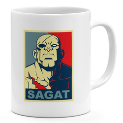 Sagat Hope Poster 11oz Coffee Mug Street Fighter Sagat 11oz Ceramic Novelty Mug