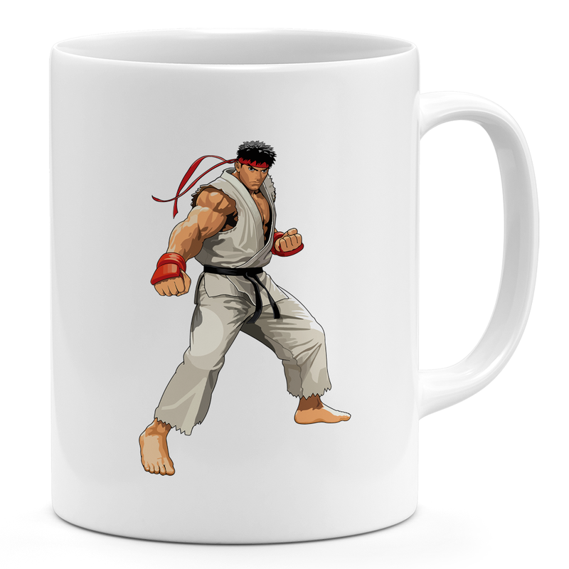 

Loud Universe Action Figure Ryu Street Fighter 11oz Coffee Mug Classic Street Fighter 11oz Ceramic Novelty Mug