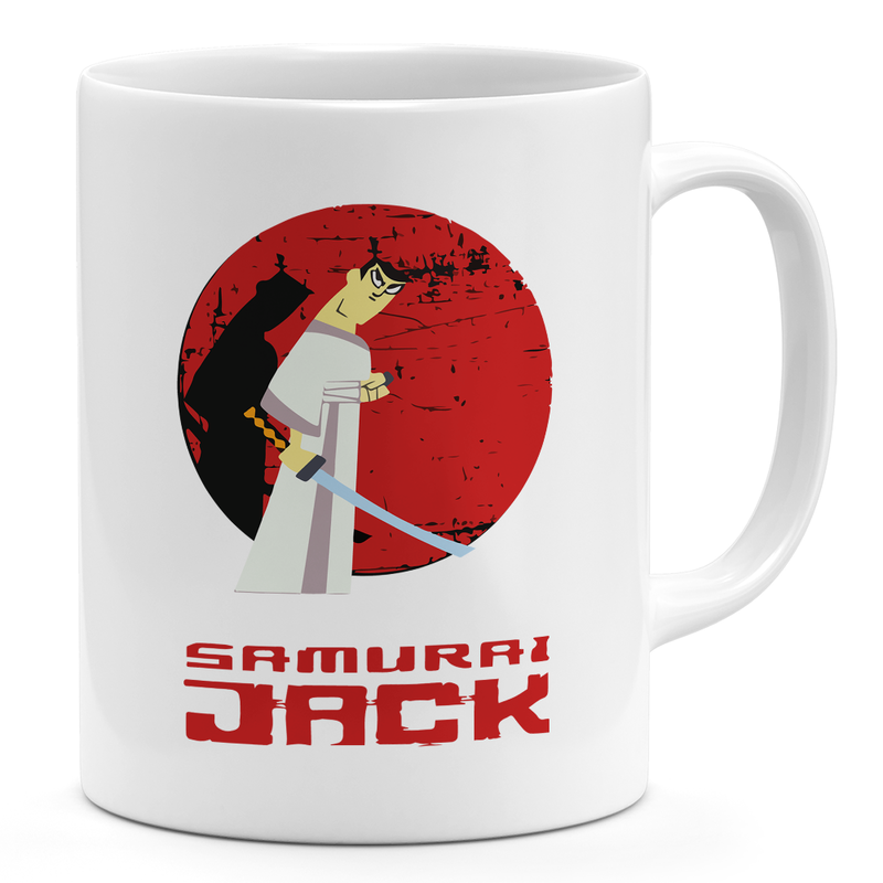 

Loud Universe Samurai Jack Logo Type 11oz Coffee Mug Minimal Jack Samurai 11oz Ceramic Novelty Mug