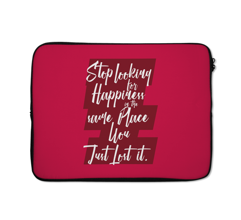 

Loud Universe Happiness Inspiration Quote Laptop Case, Multicolor