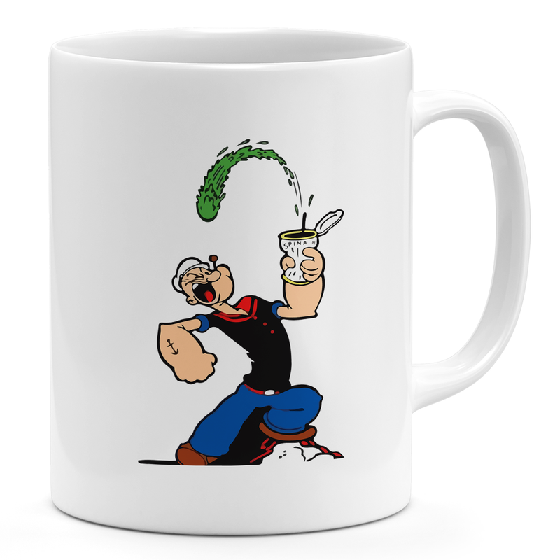 

Loud Universe Popeye Spinach Energy 11oz Coffee Mug Popeye 11oz Ceramic Novelty Mug