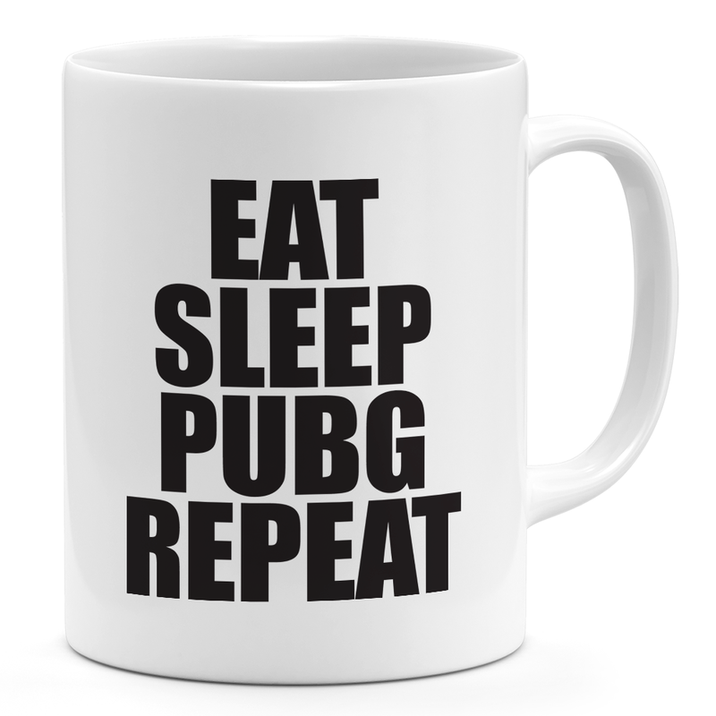 

Loud Universe Pubg 11oz Coffee Mug Eat Sleep Pubg Ceramic Novelty Mug