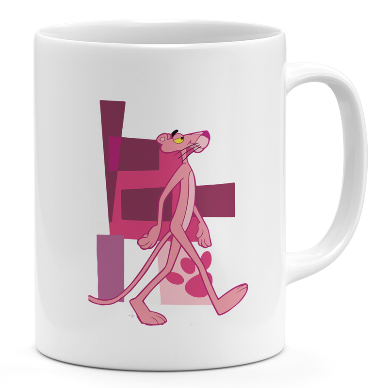 

Loud Universe Pink Panther Walking 11oz Coffee Mug Pink Panther Music 11oz Ceramic Novelty Mug