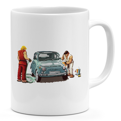 Car Funny Street fighter 11oz Coffee Mug Funny Ken and Ryu 11oz Ceramic Novelty Mug