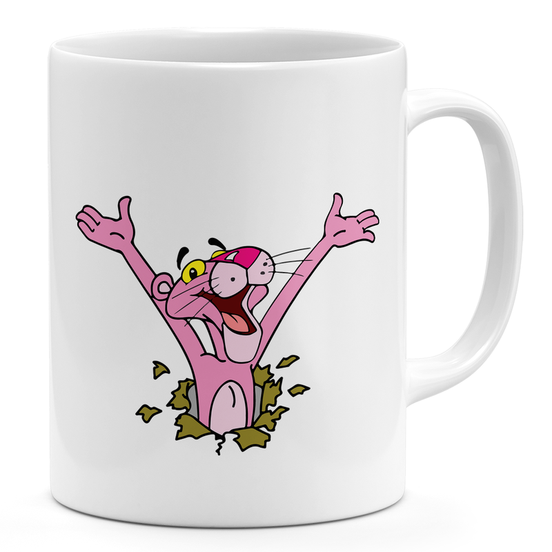 

Loud Universe Pink Panther 11oz Coffee Mug Surprise Pink Panther Yellow 11oz Ceramic Novelty Mug