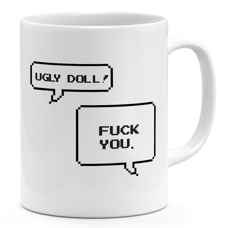 

Loud Universe Chucky Quote Ugly Doll 11oz Coffee Mug Retro Movie Horror 11oz Ceramic Novelty Mug