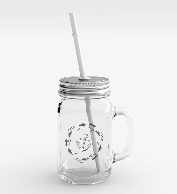 

Loud Universe Clear Glass Mason Jar with Lid/Straw - i Hope You Party Favour
