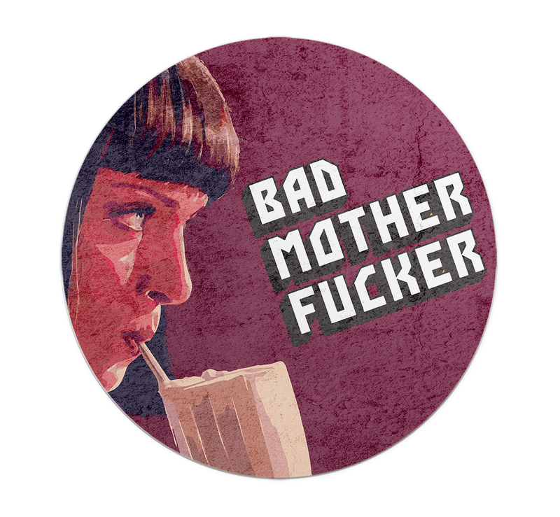 

Loud Universe Pulp Fiction Non-Slip Milk Shake Quote High Quality Circle Round Mouse Pad, Multicolor