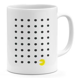 Pacman Game Retro 11oz Coffee Mug Retro Pattern Pacman 11oz Ceramic Novelty Mug