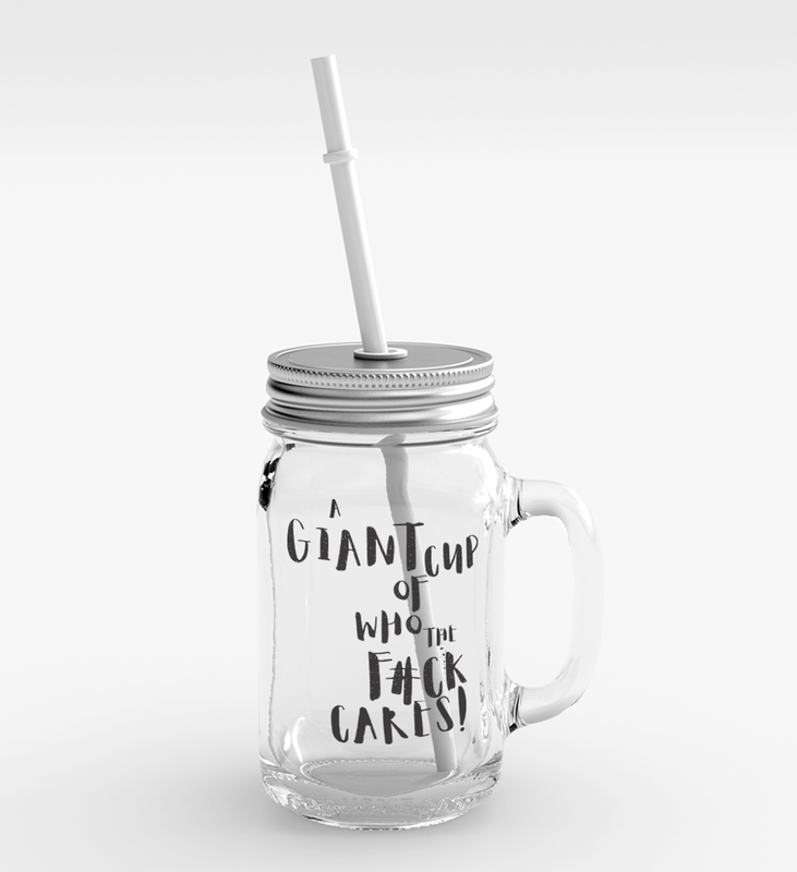 

Loud Universe Clear Glass Mason Jar with Lid/Straw - How You Doin Party Favour
