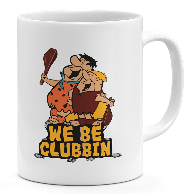 

Loud Universe Clubbin Flintstone 11oz Coffee Mug Brother 11oz Ceramic Novelty Mug