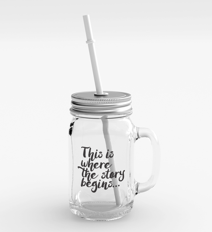 

Loud Universe Clear Glass Mason Jar with Lid/Straw - #Getshitdone Party Favour