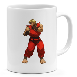 Ken action Figure 11oz Coffee Mug Street Fighter Ken 11oz Ceramic Novelty Mug