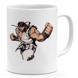 Ryu Street Fighter 11oz Coffee Mug Ryu Rage 11oz Ceramic Novelty Mug