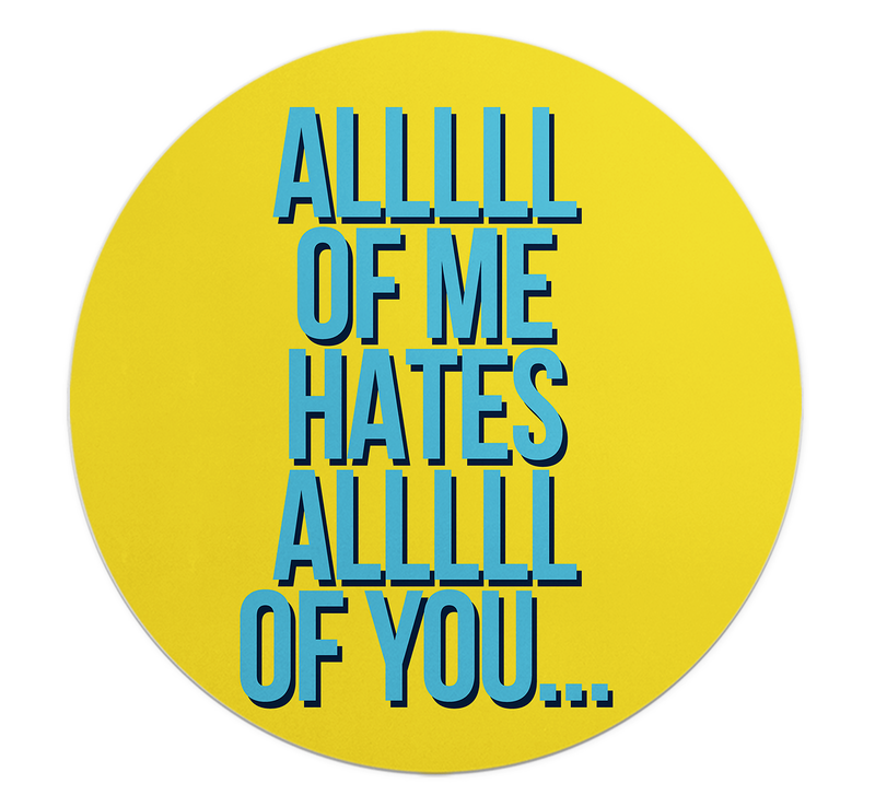 

Loud Universe All Of Me Music Lyrics 5mm Circle Round Thick Flexible Mouse Pad, Multicolor