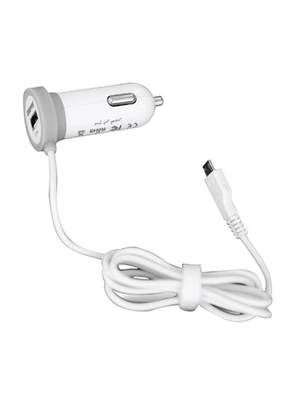 

Geepas GCC1958 Micro-B USB Car Charger, White