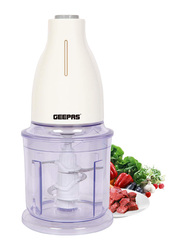 Geepas 6-Pieces Multi Chopper, 500W, Stainless Steel Cutting Blade, GMC42016, White