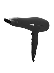 Geepas Pro Style Ionic Hair Dryer with Coolshot, 3 Heat Setting and 2 Speed, 2200W, GHD86019, Black