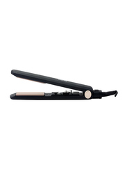 Geepas Easy Style Hair Straightener with PTC Heater and Ceramic Coating Plate, 45W, GHS86015, Black