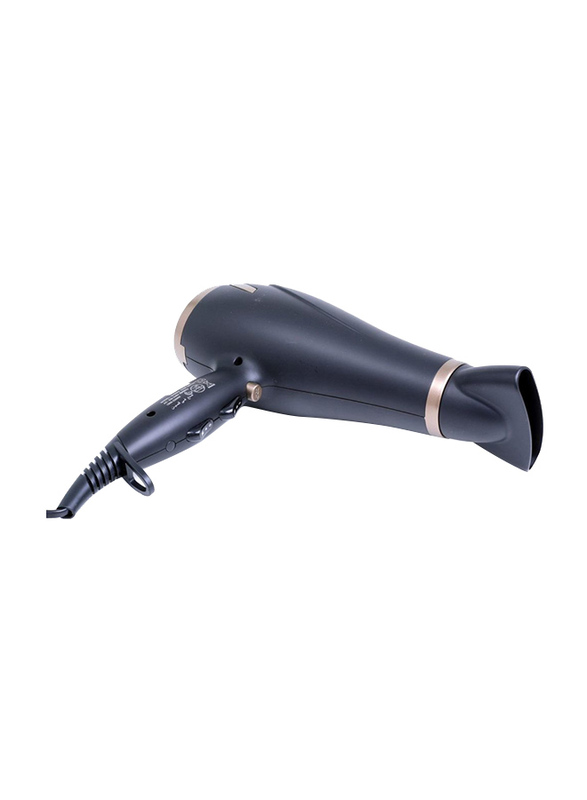 Geepas Hair Dryer with 3 Heat Setting and 2 Speed, 2200W, GH8643, Black