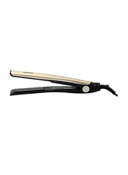 Geepas Go Silky Hair Straightener with PTC Heater and Ceramic Coating Plate, 28W, GHS86016, Gold